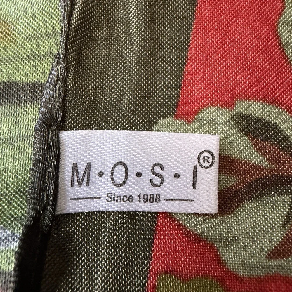 M.O.S.I Floral Satin‎ Scarf 34